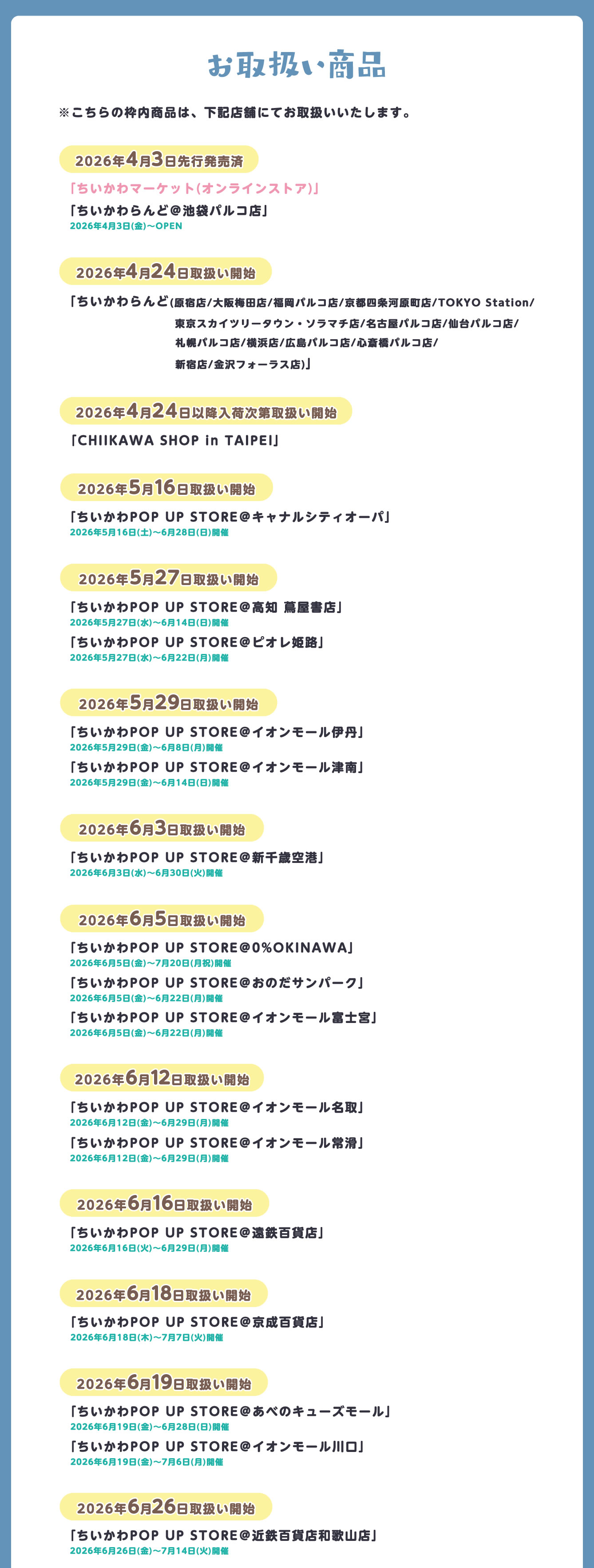 ちいかわらんど