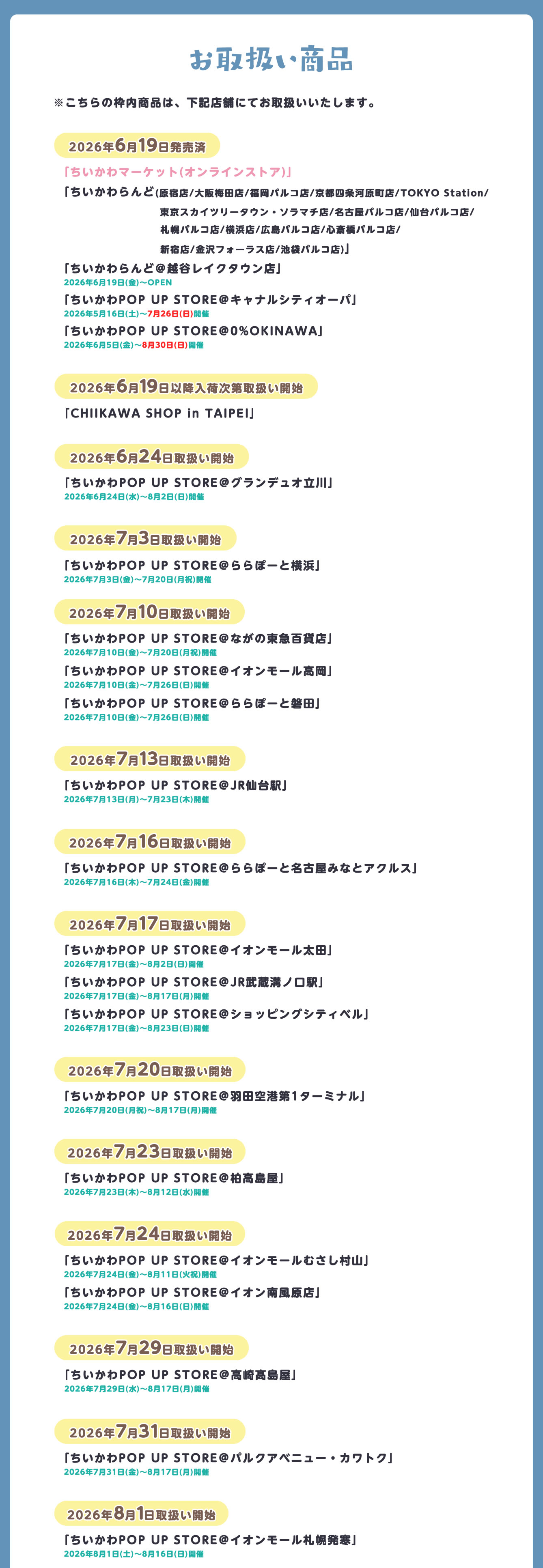 ちいかわらんど