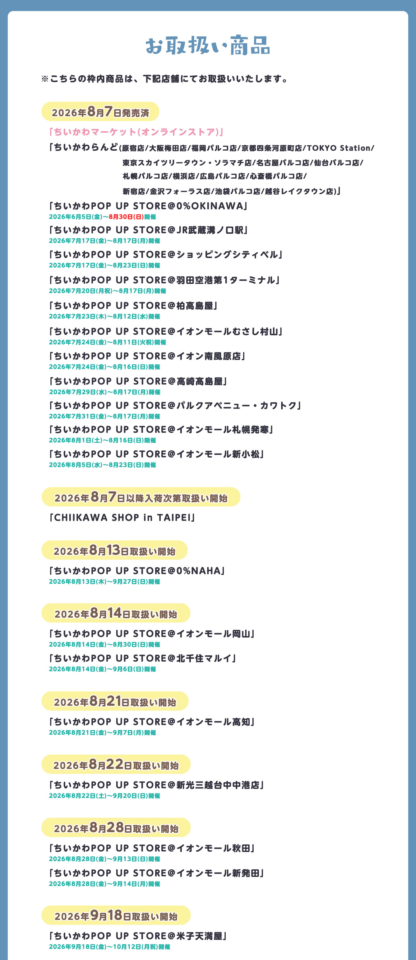 ちいかわらんど