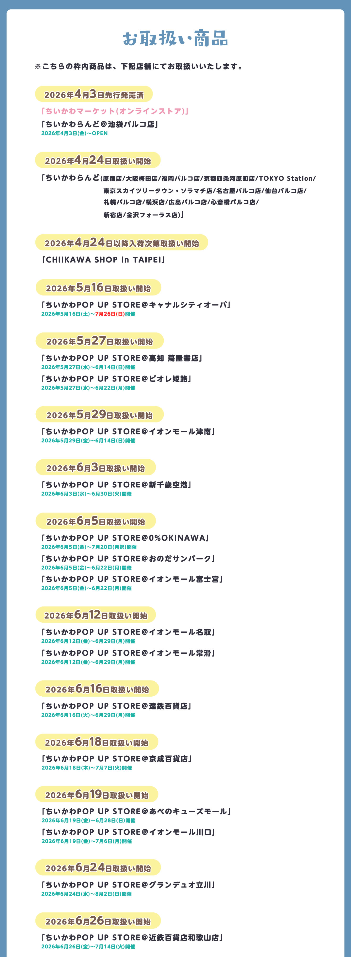 ちいかわらんど