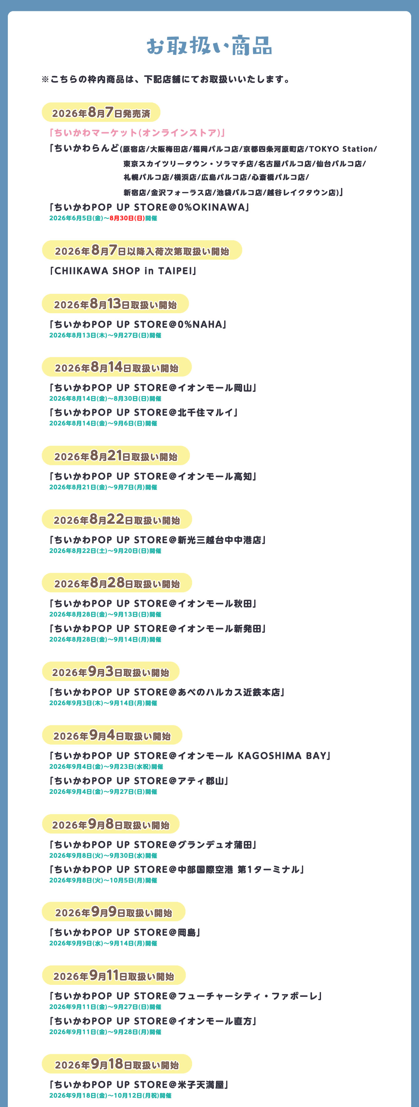 ちいかわらんど