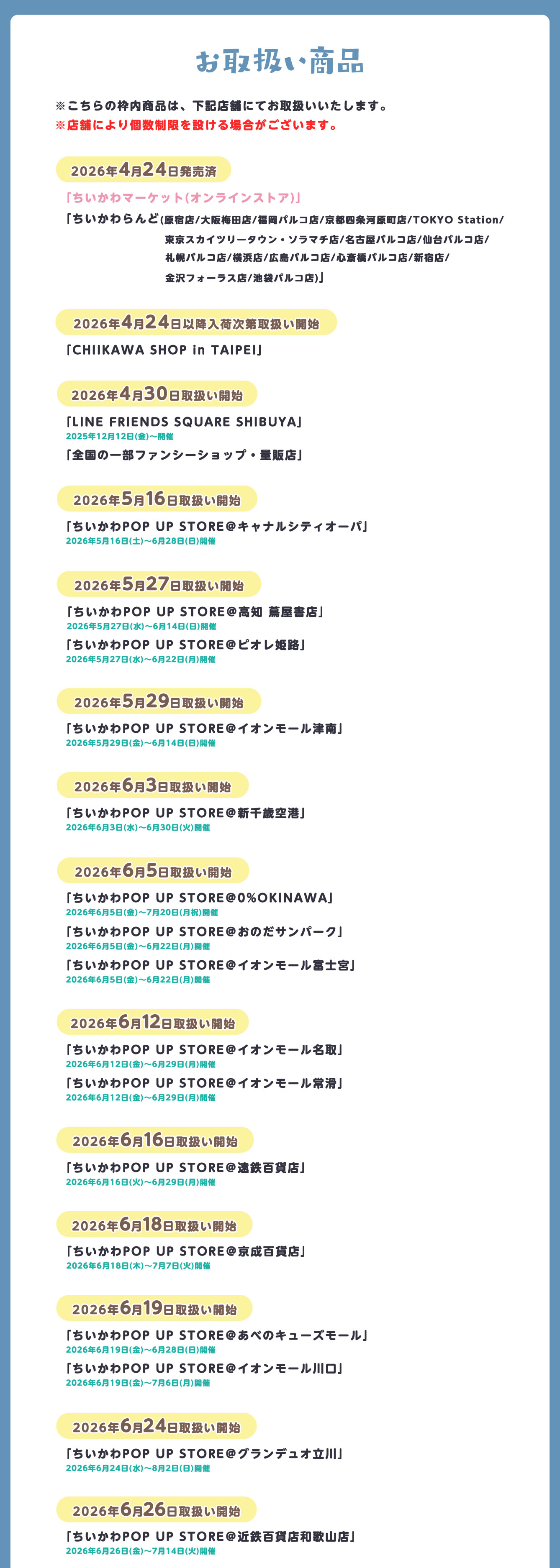 ちいかわらんど