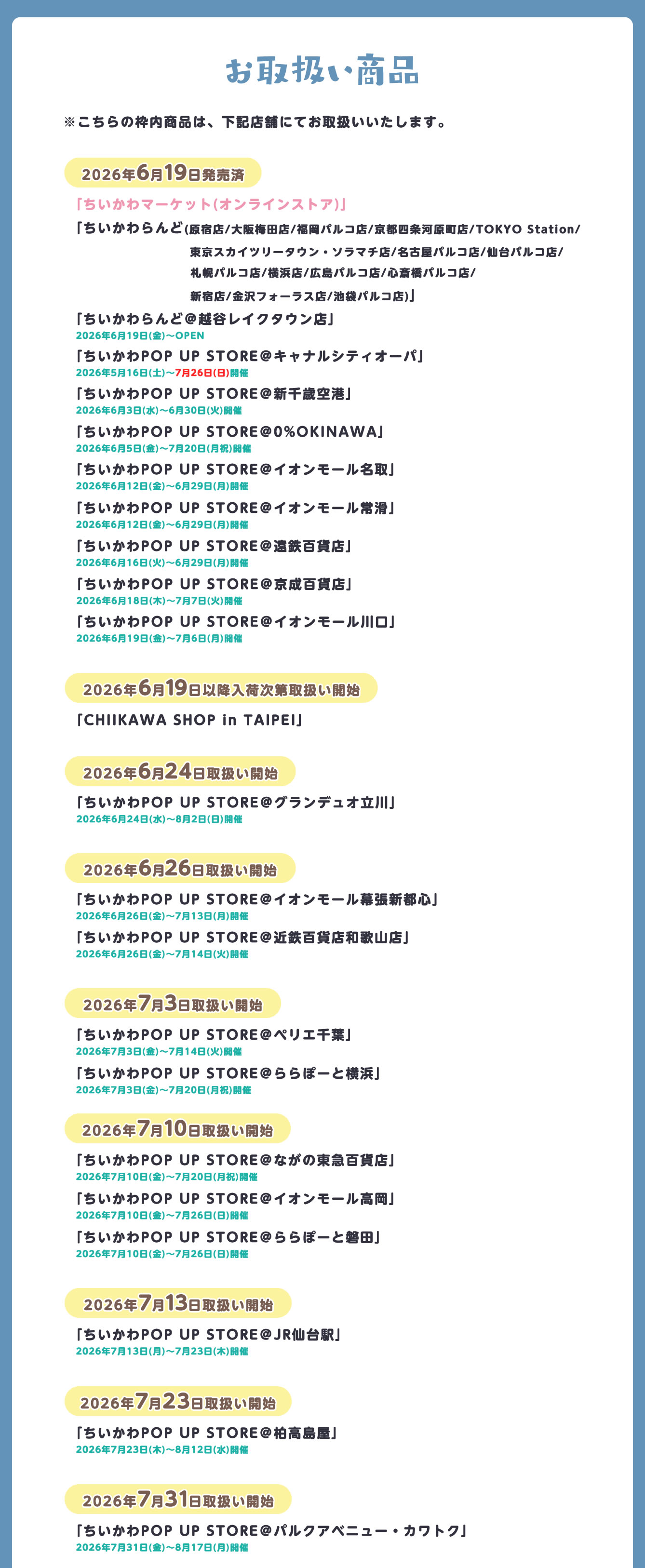 ちいかわらんど