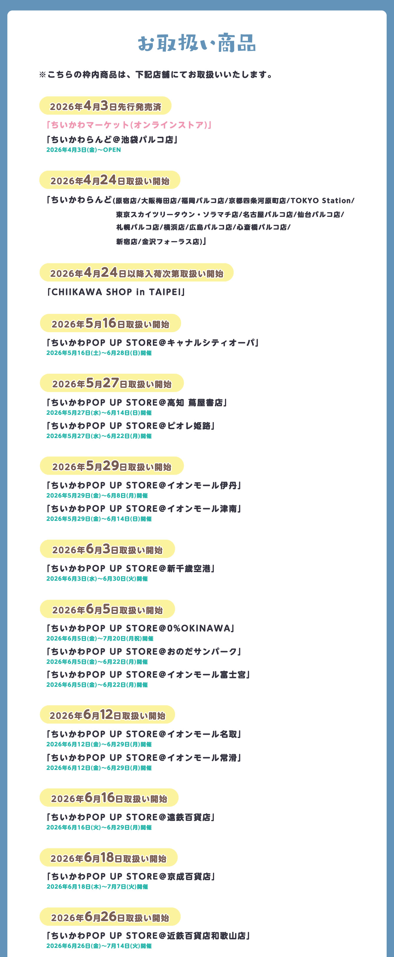 ちいかわらんど