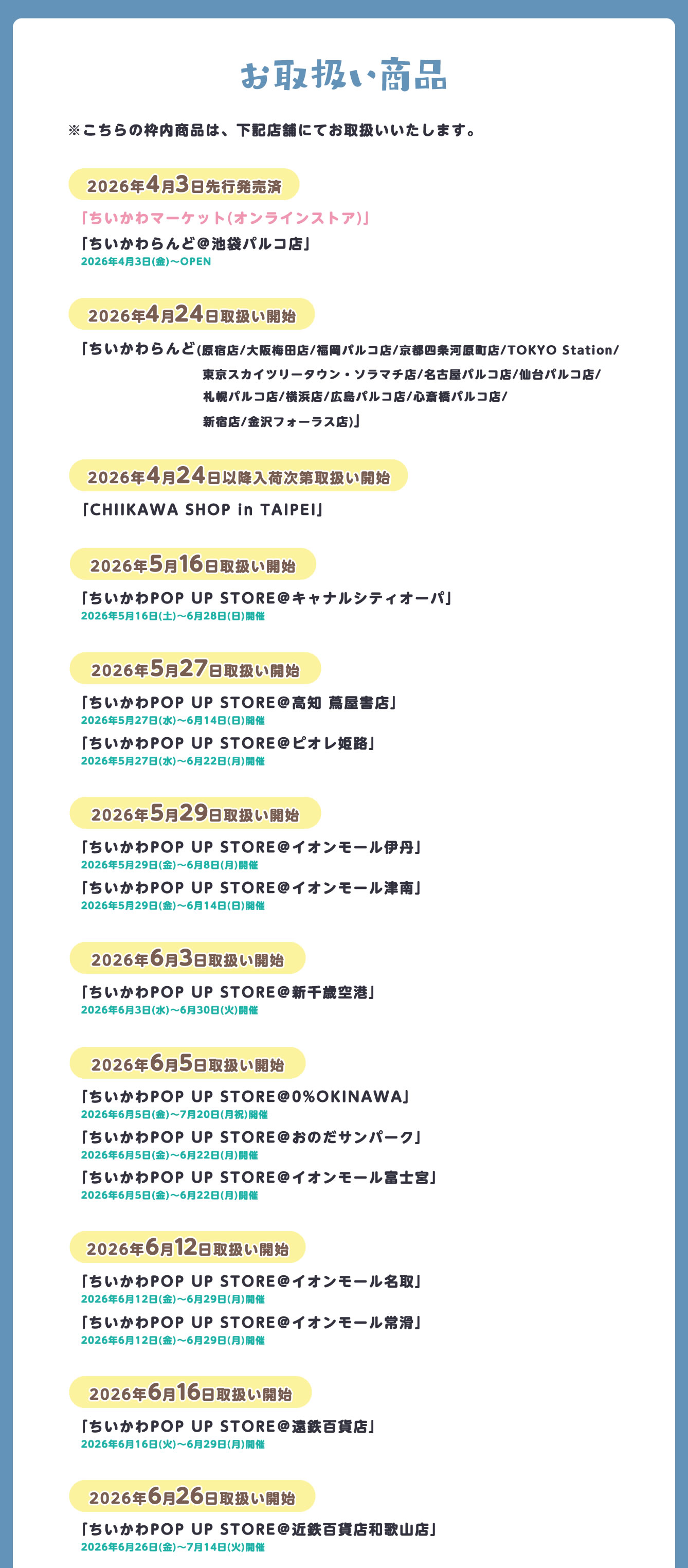 ちいかわらんど
