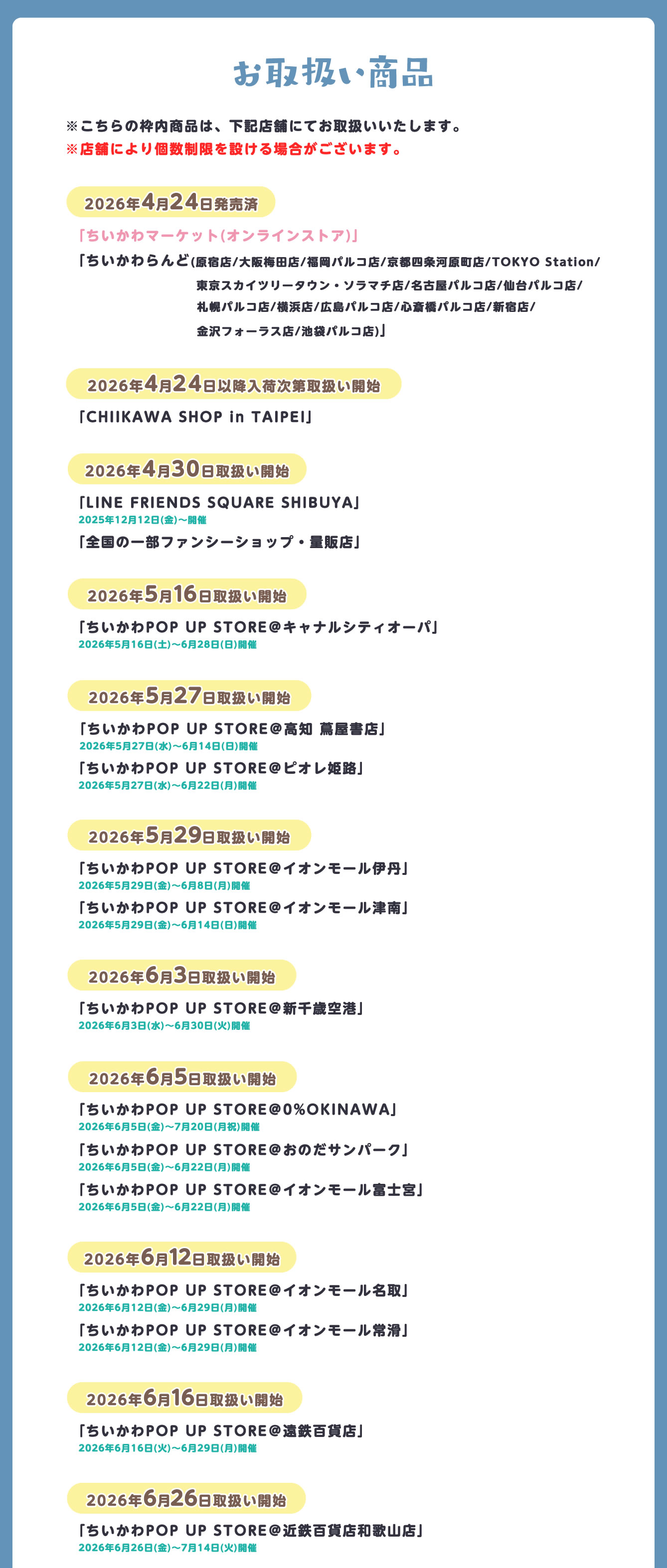 ちいかわらんど