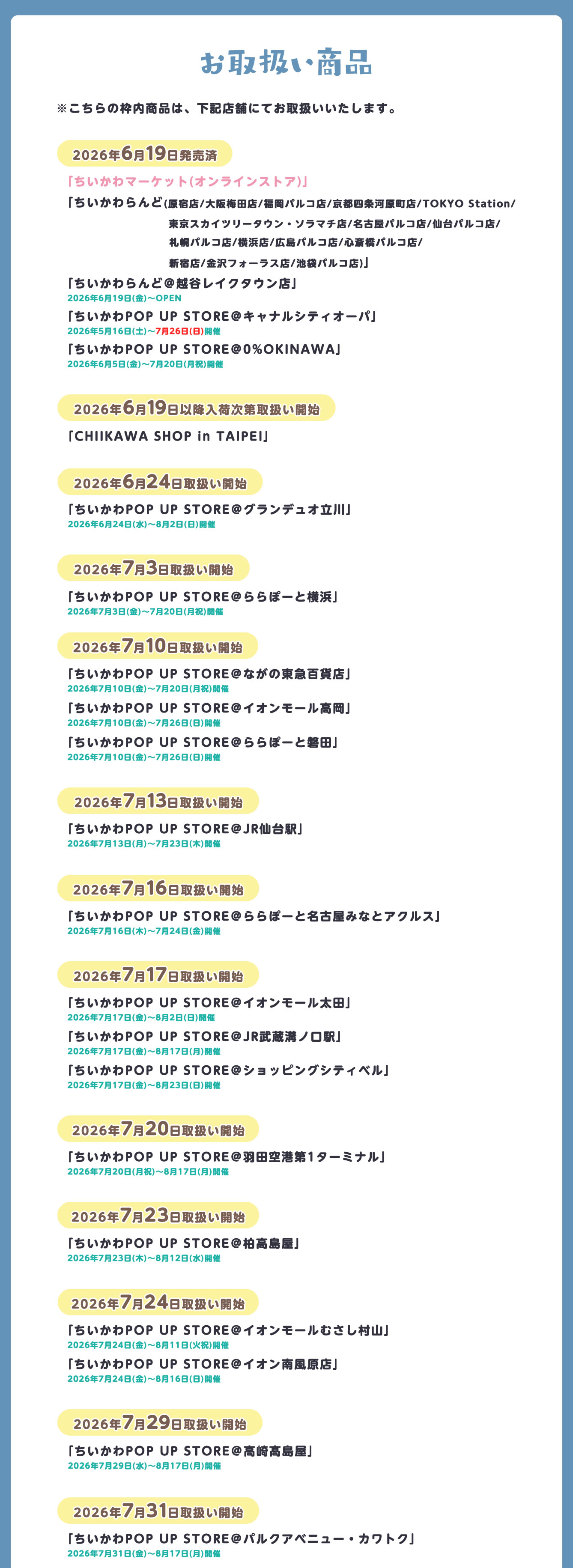 ちいかわらんど