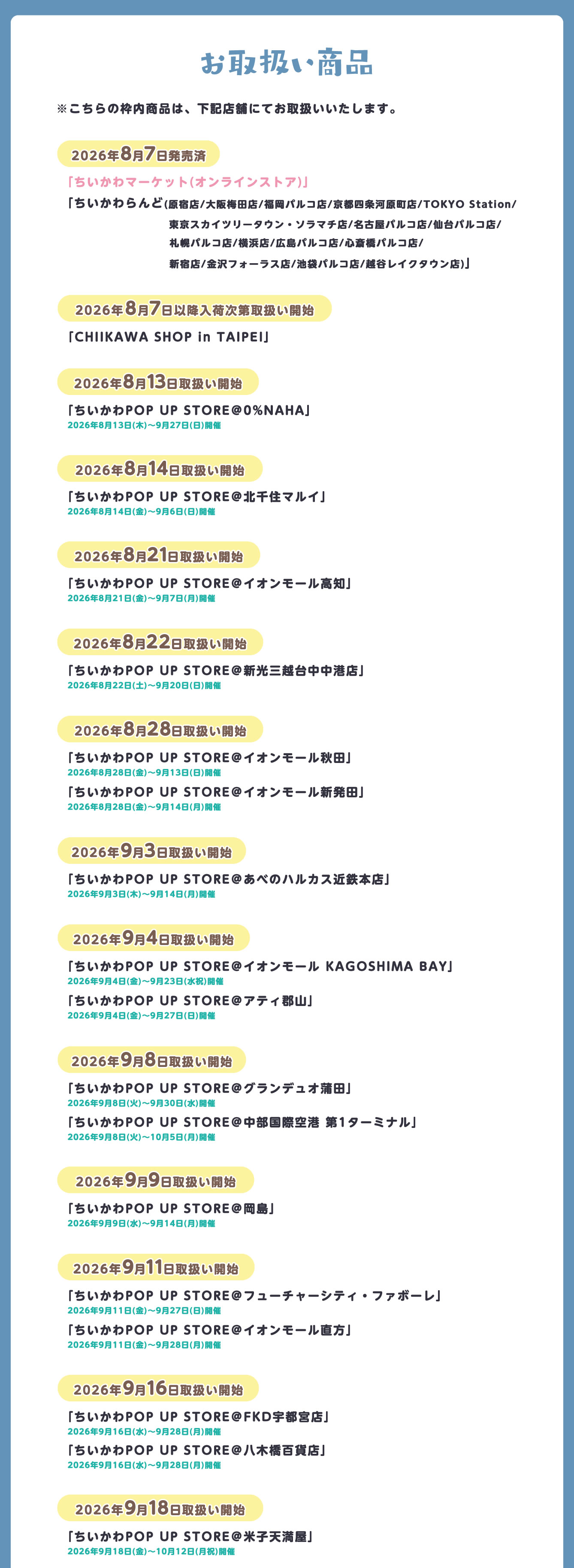 ちいかわらんど